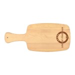 8" x 18 1/2" Maple Paddle Cutting Board with Logo