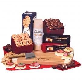 Shelf-Stable Gourmet Fare Snack Board with Logo  Shelf-Stable Gourmet Fare Snack Board with Logo