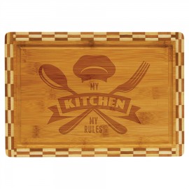 7.25 x 13.5" - Bamboo Chef's Easel with Logo