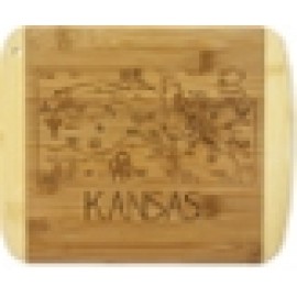 A Slice of Life Kansas Serving & Cutting Board with Logo