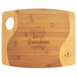 Customized 10" x 10 " House Shaped Bamboo Cutting Board