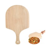 Customized 12 Inch Pizza Peel Pizza Board with Handle Natural Pizza Serving Board Wooden Cutting Board