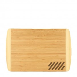 Bamboo 2 Tone Large Cutting Board with Logo