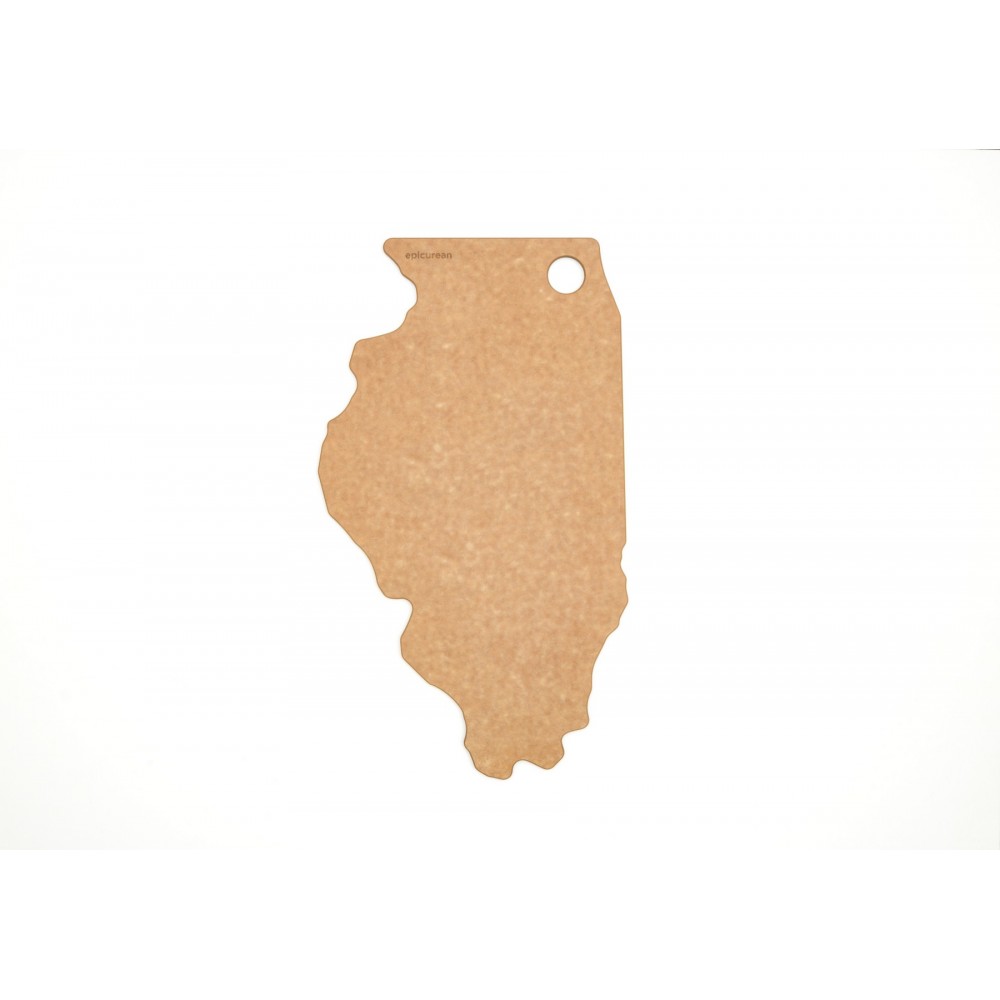 Custom Engraved 15" x 9" Epicurean Illinois Shaped Cutting Board Custom Engraved 15" x 9" Epicurean Illinois Shaped Cutting Board