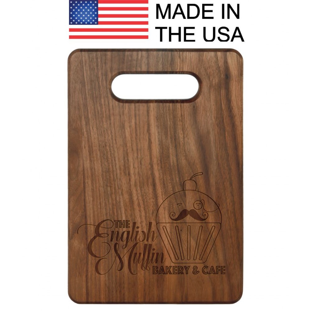 Customized 9" x 6" Walnut Cutting Board MADE IN THE USA!