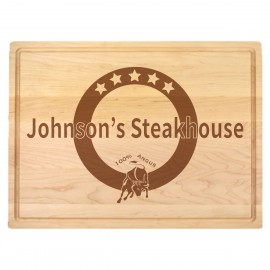 Promotional 1 3/4" Maple Butcher Block with Juice Groove