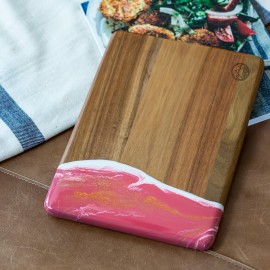 Logo Branded Rectangle Acacia Board 11"