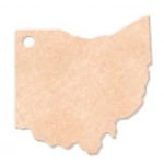 14.5" x 9.5" Epicurean Ohio Shaped Cutting Board Custom Printed