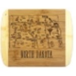 A Slice of Life North Dakota Serving & Cutting Board with Logo