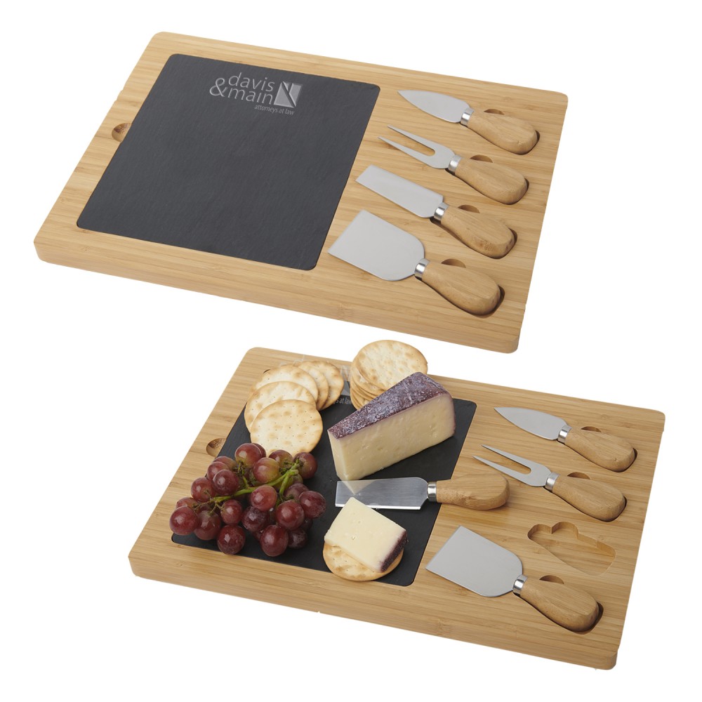 Custom Slate Cheese Board Set Custom Slate Cheese Board Set