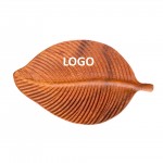 Logo Branded Creative Wooden Leaf Shape Food Serving Tray
