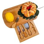 Bamboo Cheese Board Set with Logo
