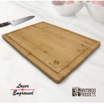 Dominica Bamboo Cutting Board / Serving Tray with Logo