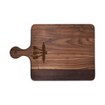 10 1/2" x 16" Walnut Paddle Cutting Board with Logo