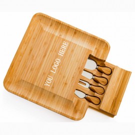 Personalized Bamboo Cheese Set