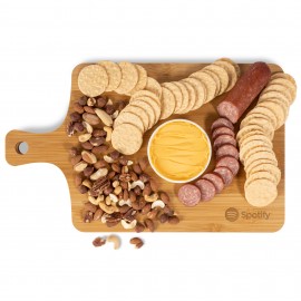 Custom Festive Feast Bamboo Wood Charcuterie Cutting Board Set