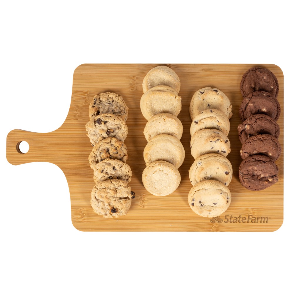 Ultimate Cookie Dessert Bamboo Wood Charcuterie Cutting Board with Logo