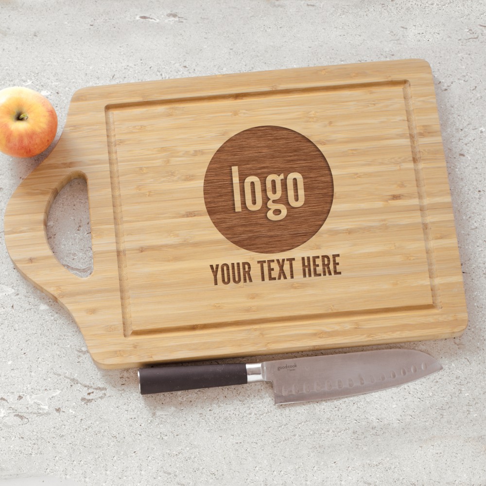Custom Engraved Engraved Small Corporate Bamboo Cheese Carving Board