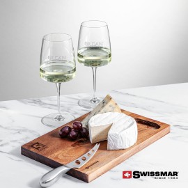 Swissmar Acacia Board & 2 Dunhill Wine with Logo