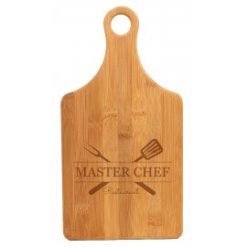 Paddle Shaped Cutting Board - Engraved with Logo