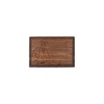 8" x 12" Walnut Rectangular Cutting Board with Juice Groove with Logo