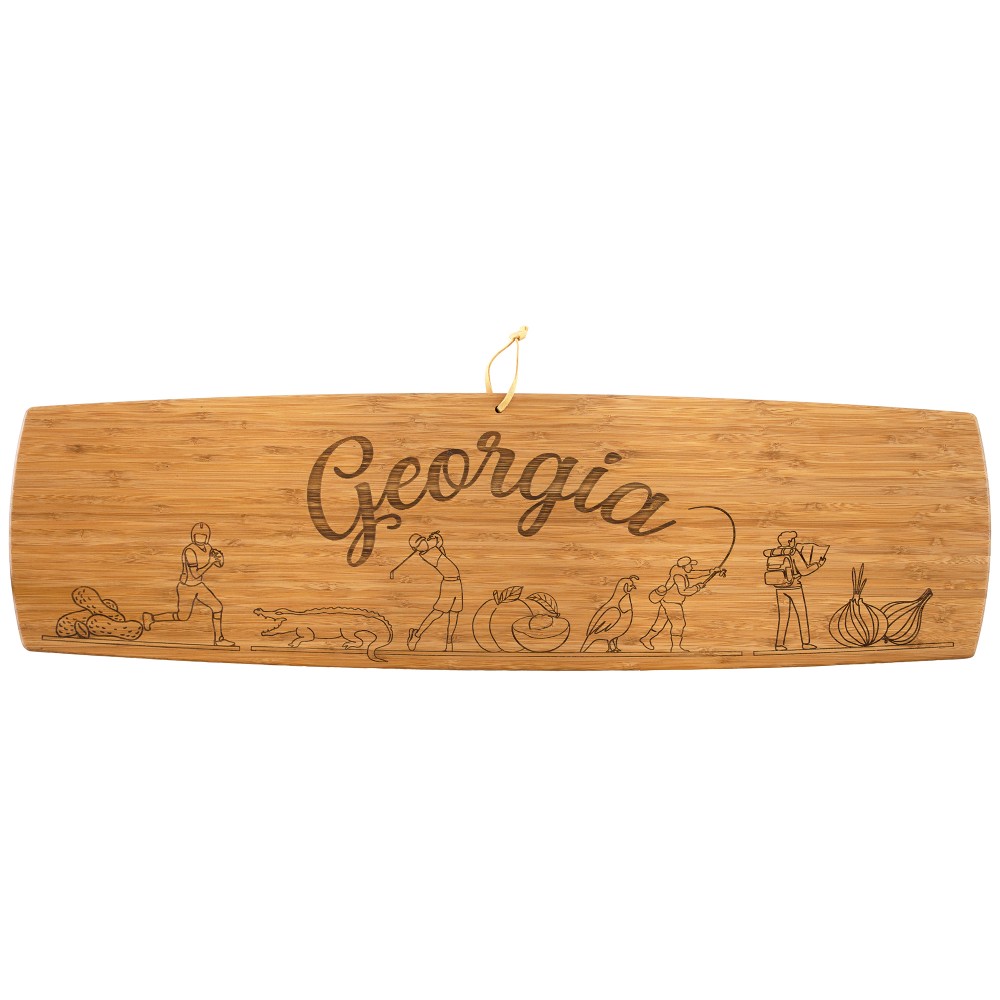 Georgia State Charcuterie Board with Logo
