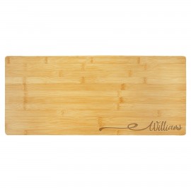 Customized 23 3/4" x 10" Bamboo Charcuterie Board/Cutting