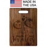 Customized 13 3/4" x 9 3/4" Walnut Cutting Board MADE IN THE USA!
