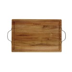 Cuisinart 18" Acacia Carving Board with Handles with Logo