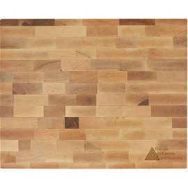 16" x 13" x 1 1/2" Maple Butcher block Cutting Board with Logo