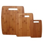 Personalized 3-Piece Bamboo Cutting Board Set, 15" x 12", 12" x 9" and 9" x 6"