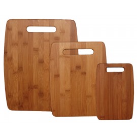 Promotional 3-Piece Bamboo Cutting Board Set (15" x 12", 12" x 9" & 9" x 6")  Promotional 3-Piece Bamboo Cutting Board Set (15" x 12", 12" x 9" & 9" x 6")