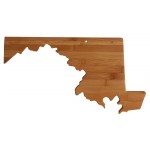 Custom Engraved Totally Bamboo Maryland State Cutting and Serving Board