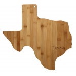 Custom Imprinted State Bamboo Cutting Board - Texas