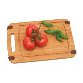 Logo Branded Bamboo 8"x12" Cutting Board w/ Silicone Corners Logo Branded Bamboo 8"x12" Cutting Board w/ Silicone Corners