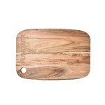 Acacia Wood Portable Cutting Board 14" X 11" with Logo