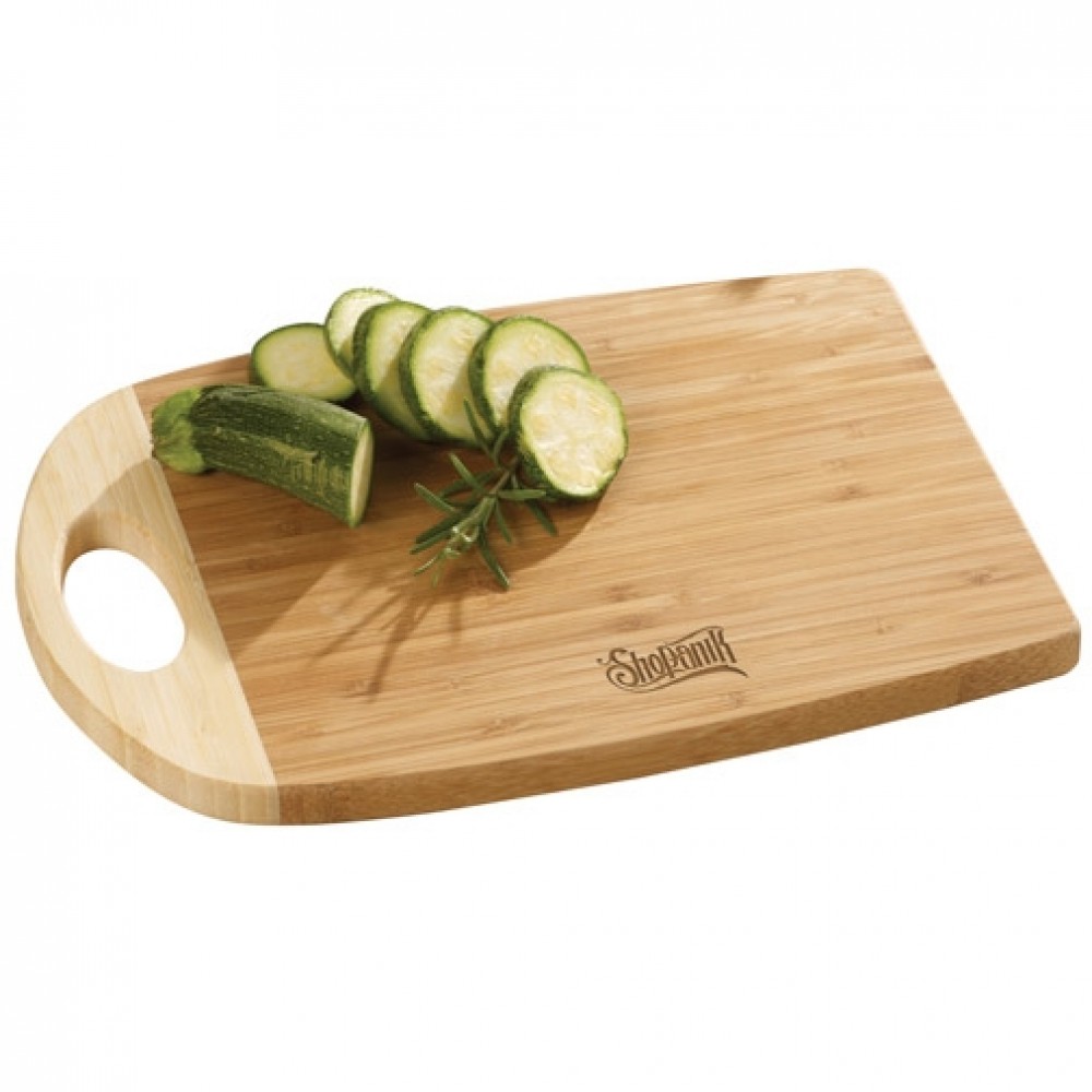 BistroTek Handy Premium Bamboo Cutting Board with Logo BistroTek Handy Premium Bamboo Cutting Board with Logo
