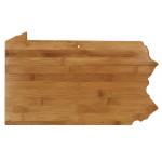 Custom Engraved Totally Bamboo Pennsylvania State Cutting and Serving Board