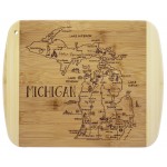 A Slice of Life Michigan Serving & Cutting Board with Logo