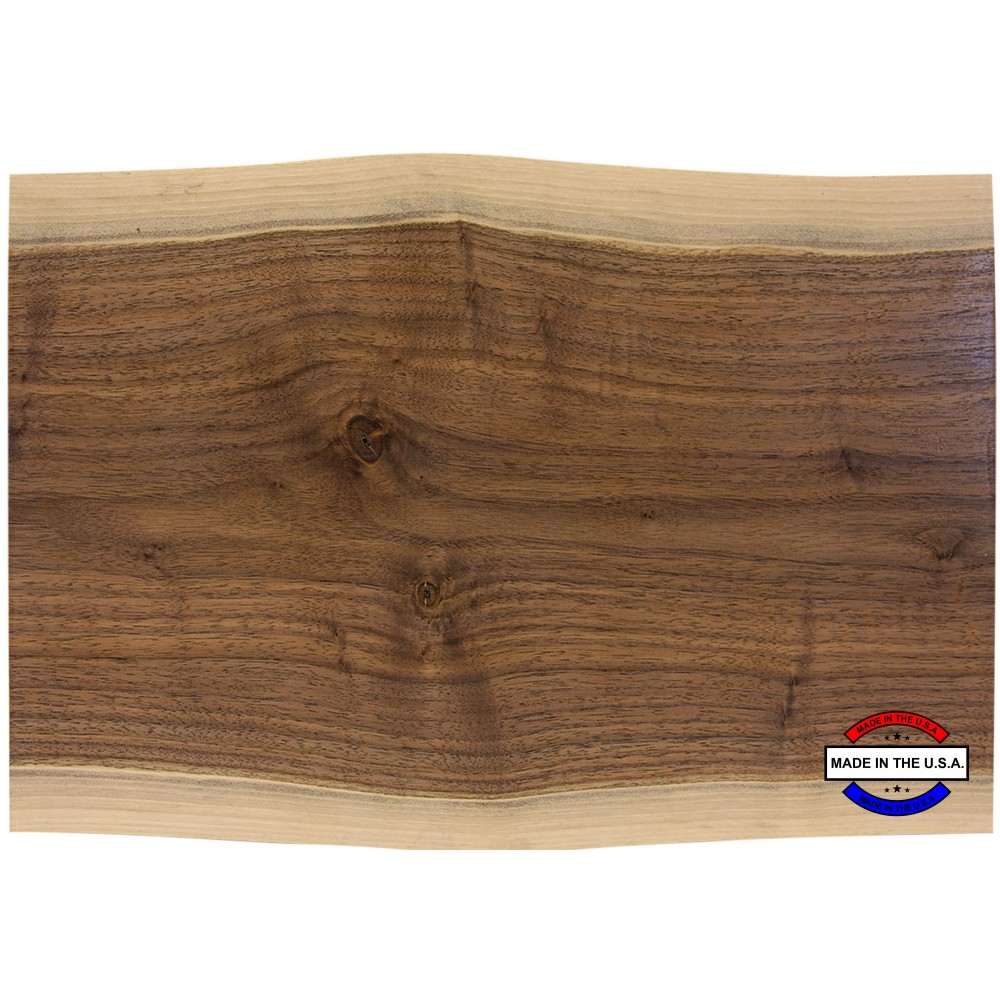 13 3/4"x 9 3/4" Black Walnut Cutting and Charcuterie Board MADE IN THE USA! with Logo