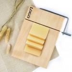 Natural Wooden Cheese Slicer with Logo