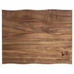 Logo Branded 15" Acacia Cutting Board with Natural Style Edges