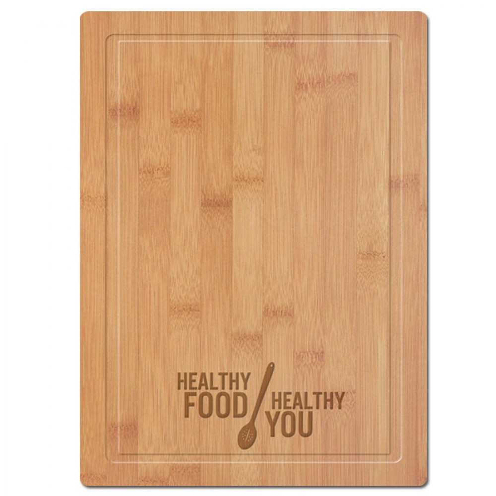 Customized Natural Bamboo Cutting Board (15.75"x12"x11/16")