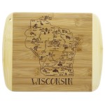 A Slice of Life Wisconsin Serving & Cutting Board with Logo
