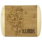 A Slice of Life Illinois Serving & Cutting Board with Logo