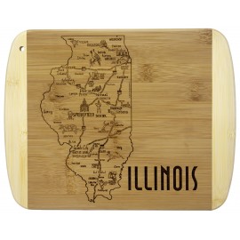 A Slice of Life Illinois Serving & Cutting Board with Logo