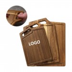 Logo Branded Wooden Vegetable Cutting Board With Handle
