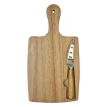 Wooden Cheese Cutting Board Knife Set with Logo