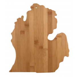 Michigan State Bamboo Cutting & Serving Board with Logo