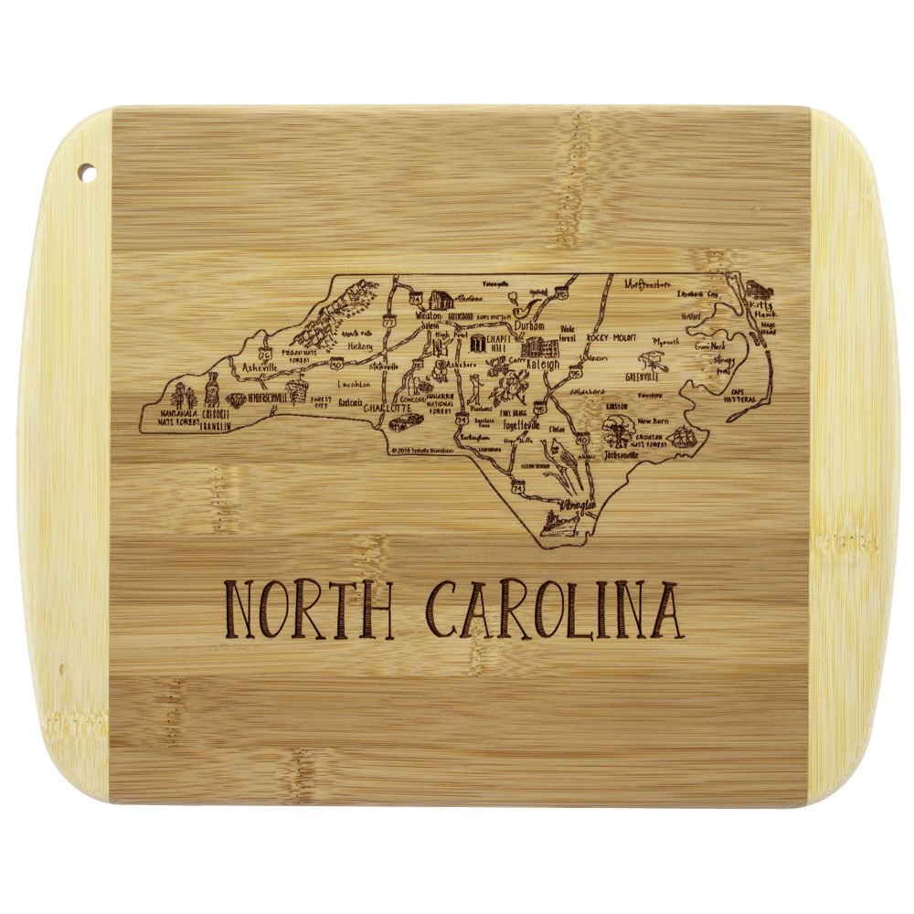 A Slice of Life North Carolina Serving & Cutting Board with Logo